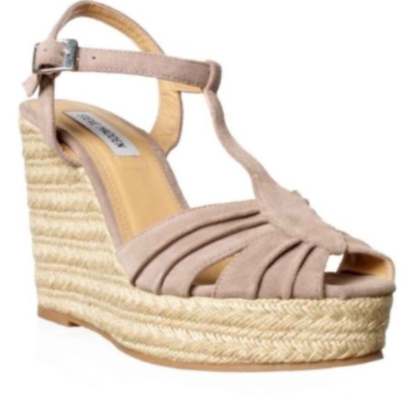 Steve Madden Shoes - Steve Madden 8 Mammbow Blush Wedges Espadrilles e8